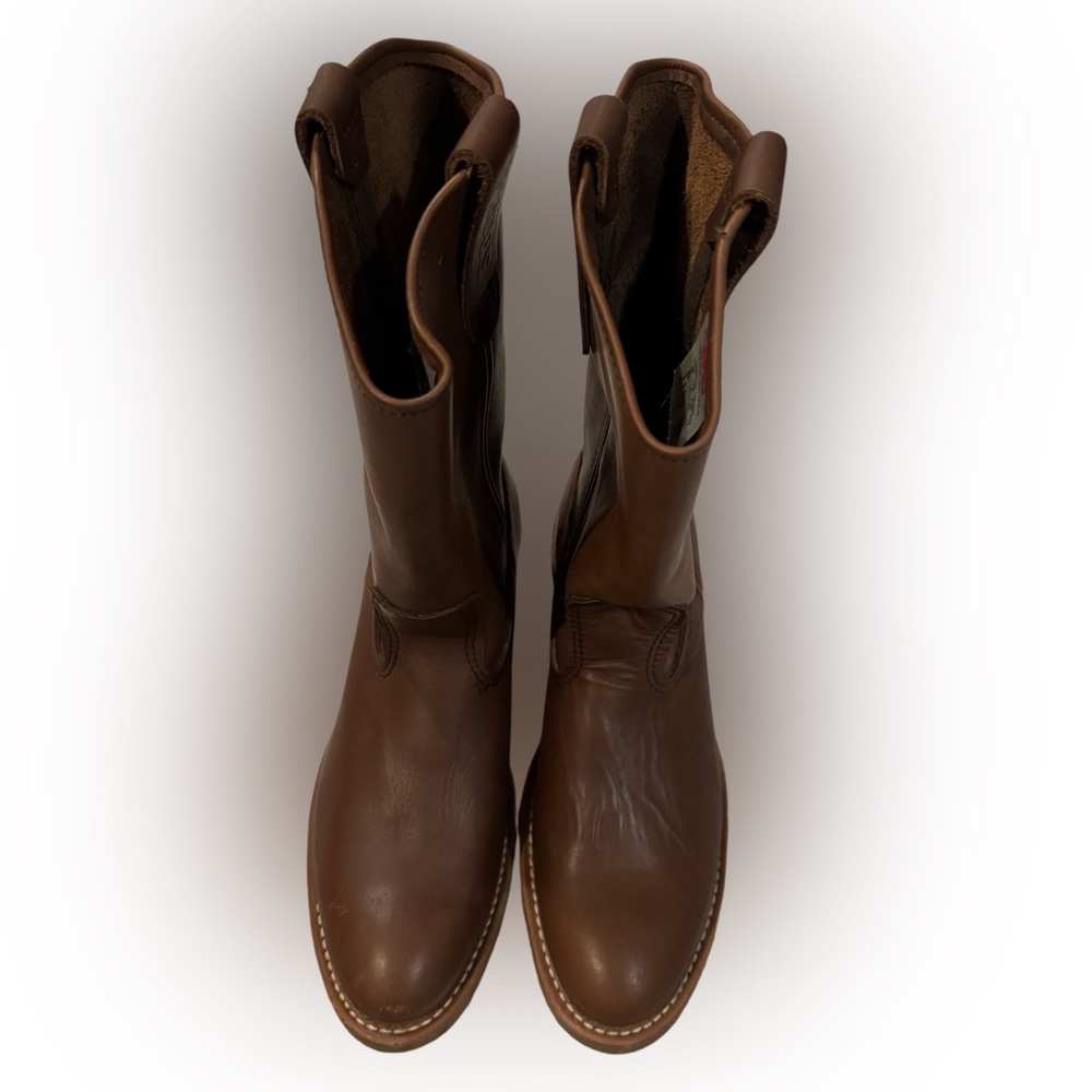 Red Wing shoes western pecos slip on boots soft toe nailseat model 1155 size 9B